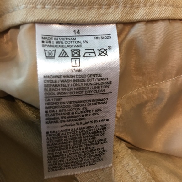 Old Navy Pixie Mid-Rise Khaki Pants - Picture 8 of 8